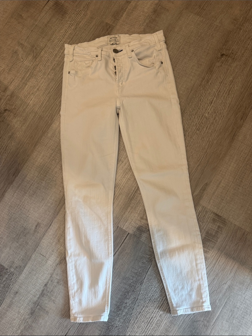 McGuire Denim White Skinny High-Rise Jeans